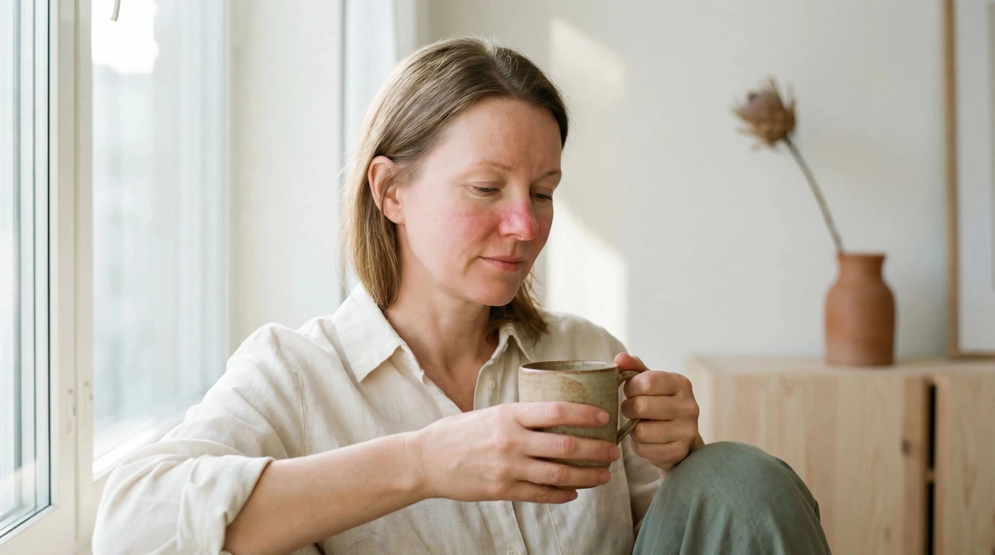 Sådan påvirker dine hormoner rosacea — og hvad der hjælper - NIMO SKIN